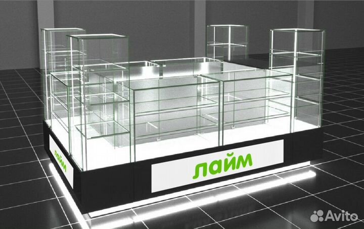 Подсветка витрин светодиодной лентой