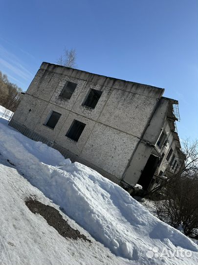 Здание разборное двухэтажное из плит