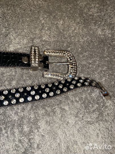 Ремень со стразами y2k bb simon