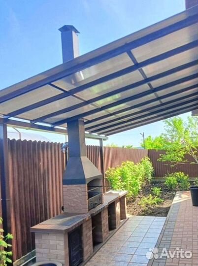 Уличные зоны барбекю всесезонные