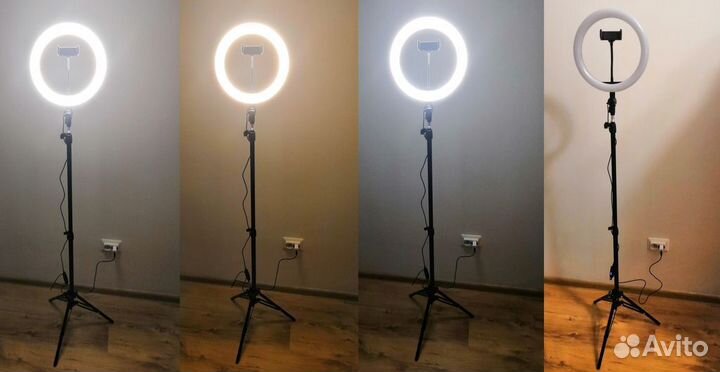 Светодиод. кольцо 26см + штатив