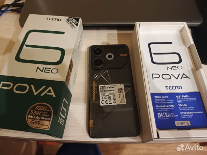 Tecno Pova 6 Neo, 8/256 ГБ