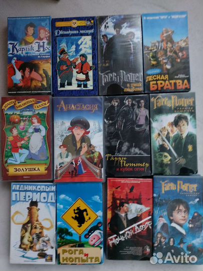 Видеокассеты VHS фильмы мультфильмы