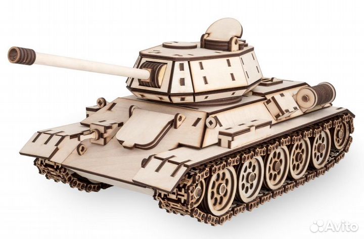 Конструктор деревянный EWA Танк T-34-76