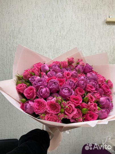 37 роз красивые в букете