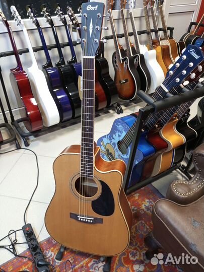 Гитара электроакустика Cort AD880CE+чехол