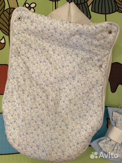 Конверт на выписку для мальчика зимний