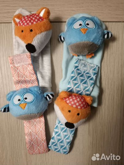 Погремушки на ручки и ножки малыша 0+