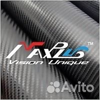 Плёнка 1 рулон виниловая MaxPlus карбон 3D чёрная