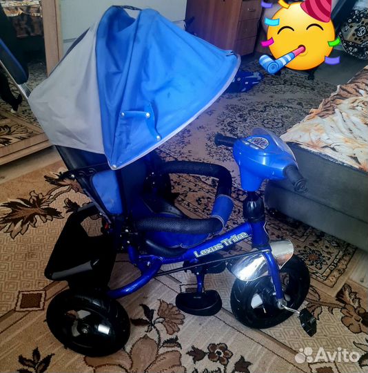 Велосипед коляска с ручкой
