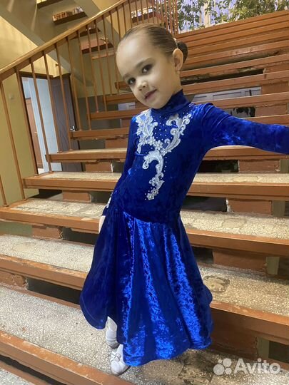 Платье для бальных танцев 110-116 см, рейтенговое