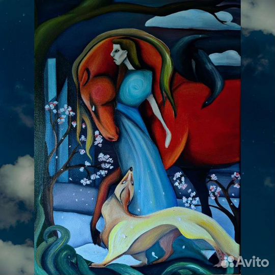 Интерьерная картина маслом