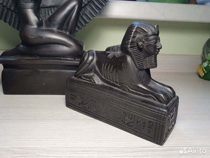 Египетские статуэтки фигурки черный камень