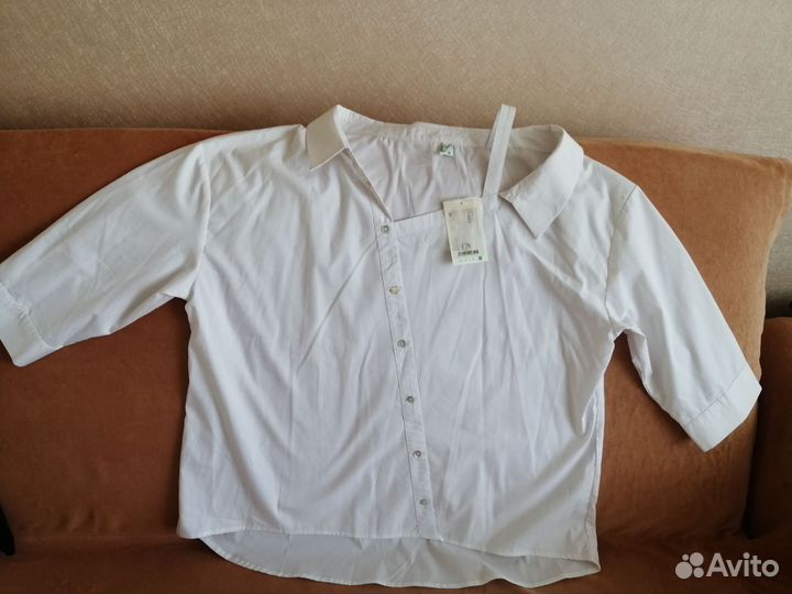 Блузка белая XL