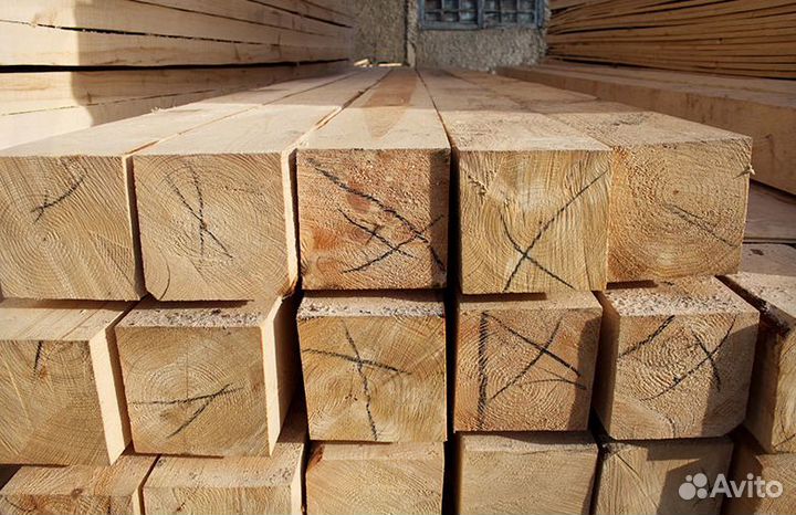 Доска обрезная 25х150 Брус в наличии