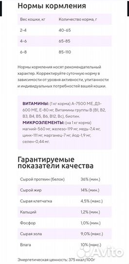 Продам корм Catland для кошек, 1,3 кг