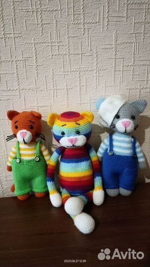 Мягкие игрушки вязанные