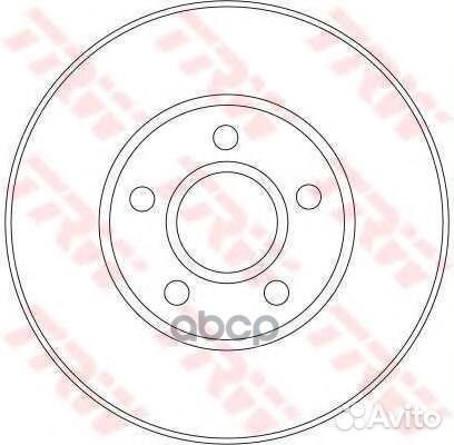 Тормозной диск DF4277 TRW