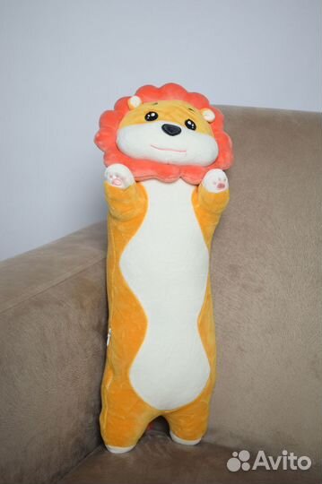 Игрушка мягкая детская Лев подушка
