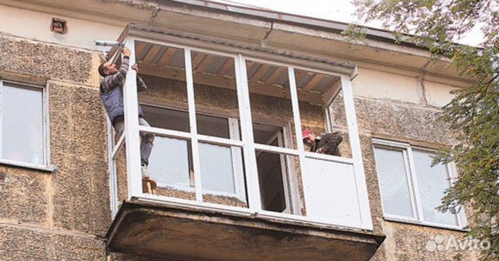 Пластиковые балконы под ключ
