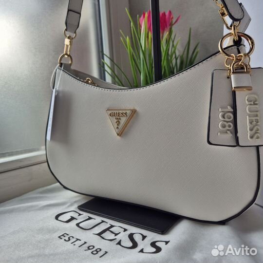 Сумка Guess Noelle на плечо люкс белая