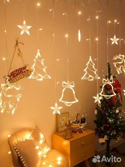 Гирлянды шторы