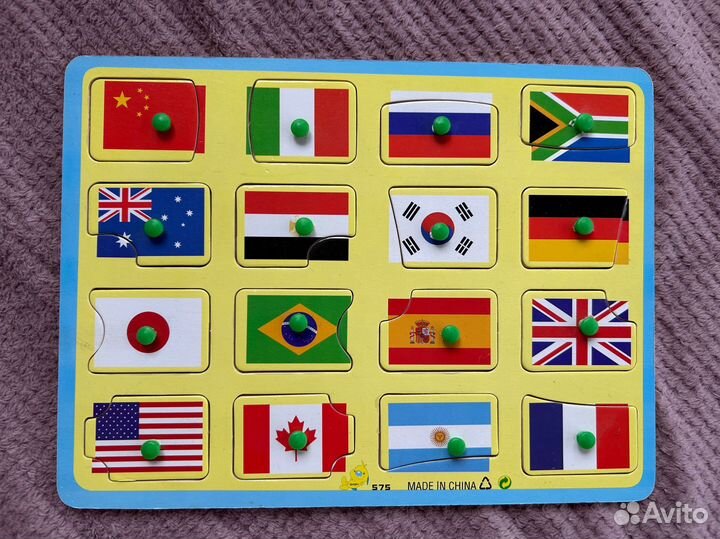 Пазлы вкладыши дерево