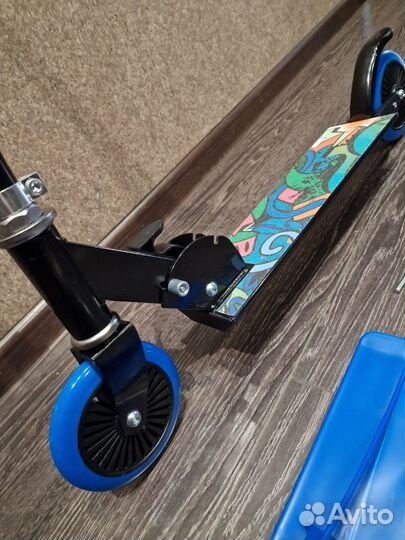 Самокат снегокат, лыжный самокат детский новый