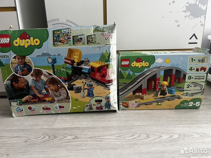 Lego duplo железная дорога 10874 и мост