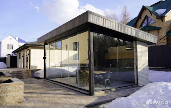 Безрамное остекление