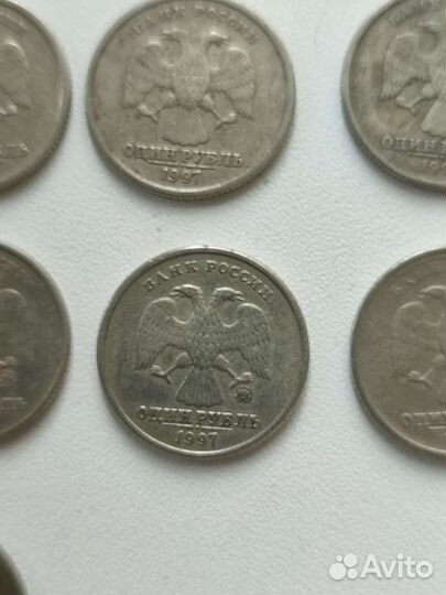 1 рубль 1997 г, 1 рубль 1998 г., 1- рубль 1999