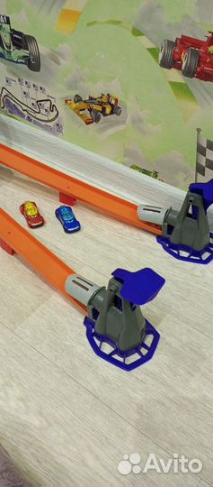 Трек игровой Hot Wheels Экшн Автотрек Супер гонка