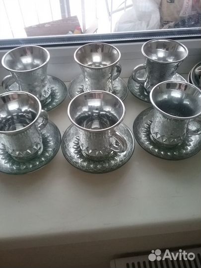 Кофейный сервиз СССР люстровое покрытие