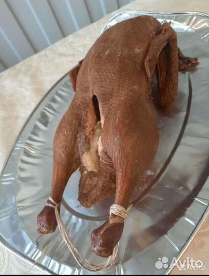 Гуси копченые, вяленые хамон