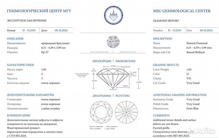 Колье Cartier Trinity Ruban 1.03 ct D/VS1 White Gold N7424135