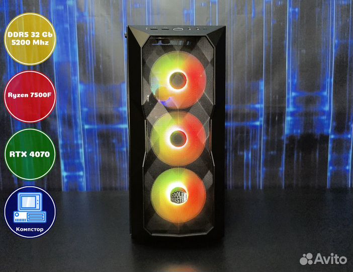 Системный блок AMD7500F-RTX4070-32DDR5-JKE7269-A620