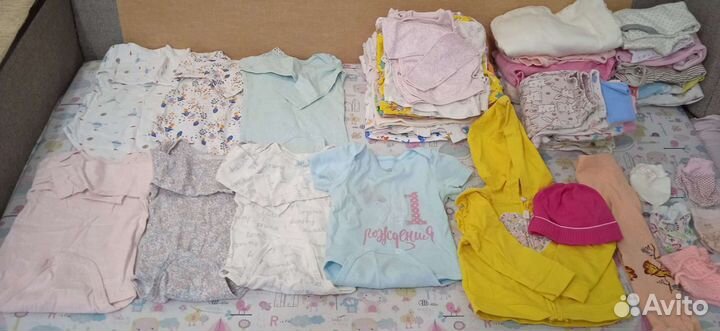 Детские вещи пакетом для девочек от рождения до 2