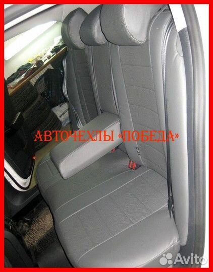 Чехлы Volkswagen Passat B7 из экокожи чёрные Класс