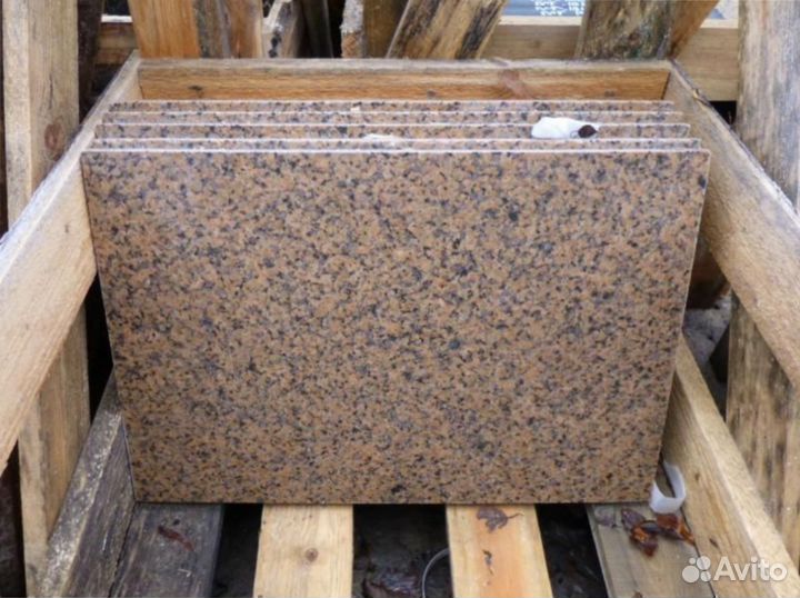 Гранитные плиты мощения Желтау опт, укладка