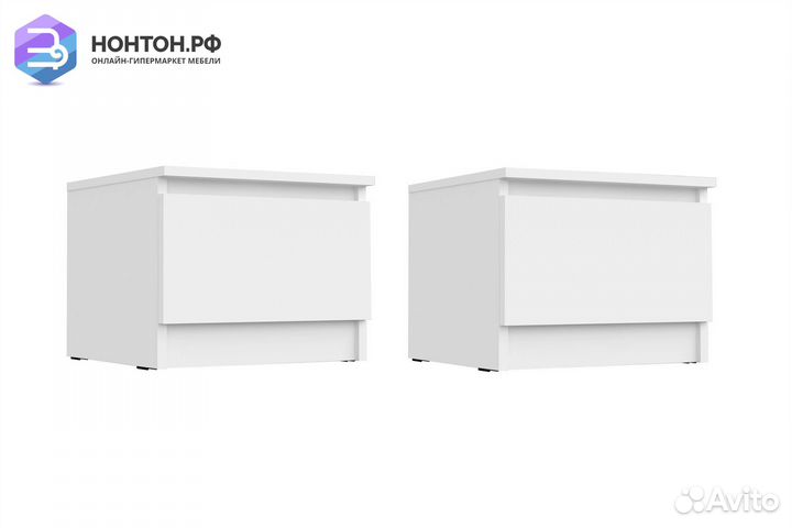 Комплект прикроватных тумб Челси белый