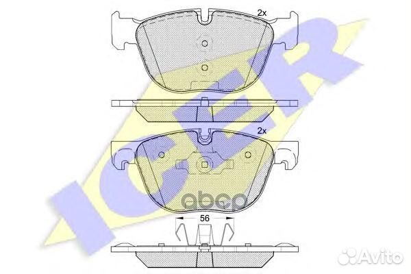 181919 колодки дисковые передние BMW X5(E70) 3