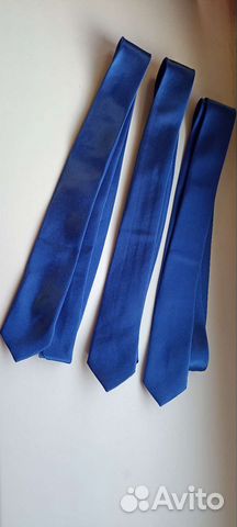Галстук мужской синий