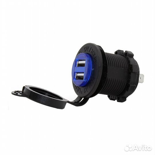 Разъем USB Skipper 5В 2х2.1А