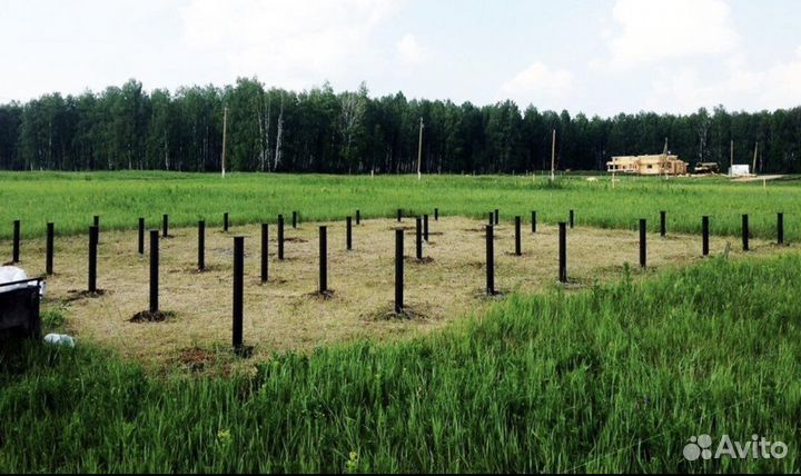 Винтовые сваи монтаж.Установка свай под ключ