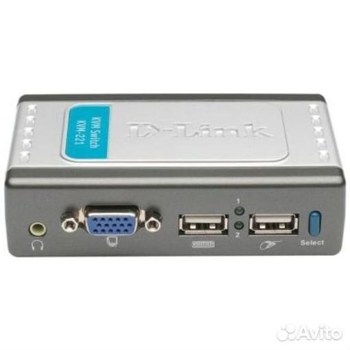 Переключатель D-Link KVM-221 на 2 компьютера