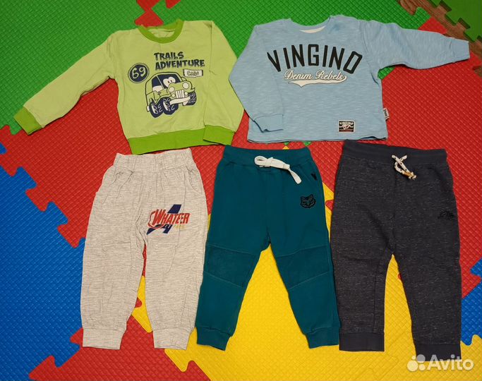 Пакет вещей (штаны и кофты) на мальчика 92 размер