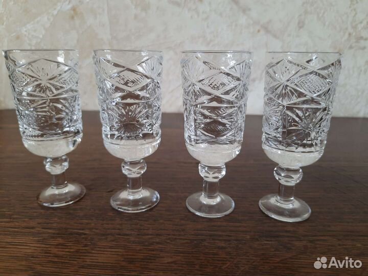 Кружки, рюмки хрусталь СССР