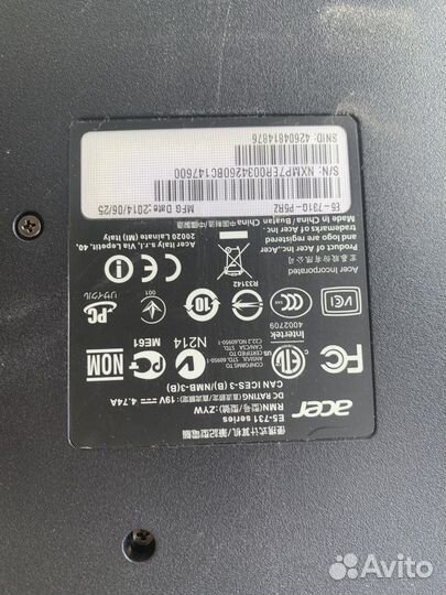 Acer E5 731 series