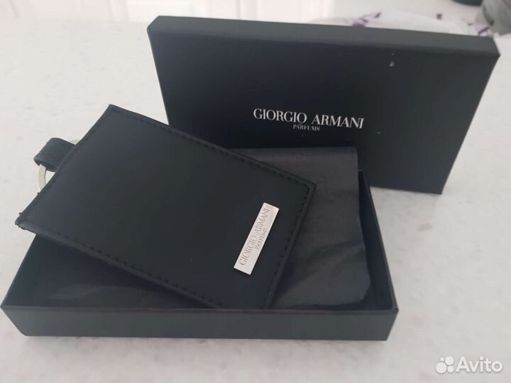 Брелок для ключей и визитница Giorgio Armani
