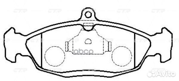 Колодки тормозные передние (Старый CKG-2) GK024